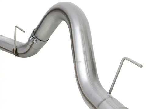 aFe 49-43106-P Large Bore-HD 4in 409 SS DPF-Back Exh 18-19 Ford F-150 V6-3.0L (td) w/ Polished Tip