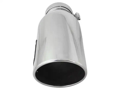 aFe 49T40601-P15 Diesel Exhaust Tip Bolt On Polished 4in Inlet x 6in Outlet 15in Long