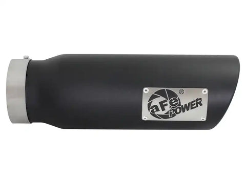 aFe 49T40501-B15 Diesel Exhaust Tip Bolt On Black 4in Inlex x 5in Outlet 15in