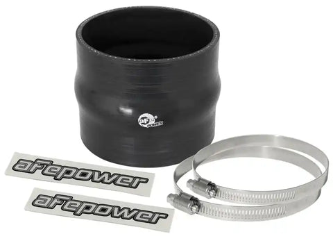 aFe 59-00045 Magnum FORCE Silicone Replacement Coupling Kit 3.5in ID x 3in Length Straight Coupler w/ Hump