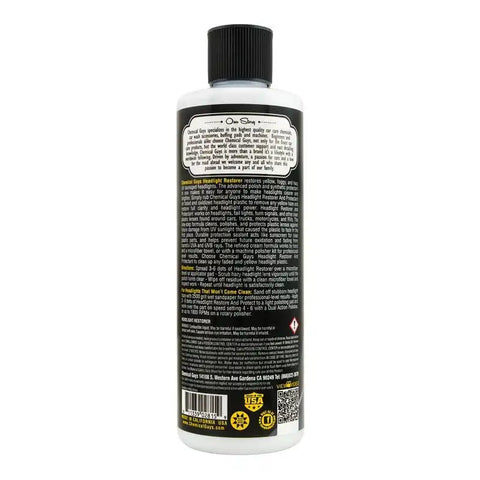 Chemical Guys Headlight Restorer & Protectant - 16oz - Case of 6