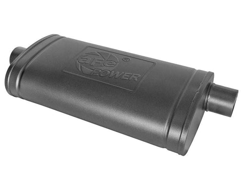 aFe 49M00016-B MACH Force-Xp 409 SS Muffler w/ Black Finish 3in Center/Offset 22in L x 11in 5in - Oval Body