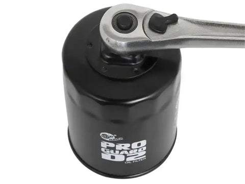 aFe 44-LF025-MB ProGuard D2 Oil Filter (4 Pack) 11-13 Ford F-150 V6 3.5/3.7L / V8 5.0L (w/ 3/8in Ratchet Drive)