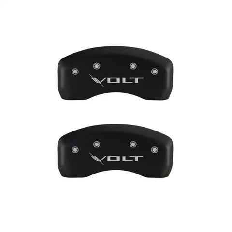 MGP 4 Caliper Covers Engraved Front & Rear Volt Red finish silver ch