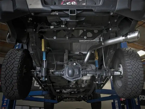 aFe 49-44058-P Mach Force-XP Exhaust 3in CB SS 15-17 GM Colorado/Canyon 2.5L/3.6L Side Exit w/ Polished Tip