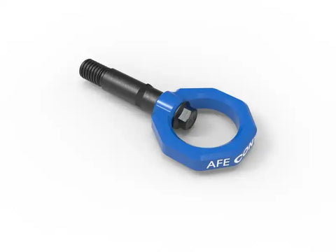 aFe 450-721002-L Control Rear Tow Hook Blue 20-21 Toyota GR Supra (A90)
