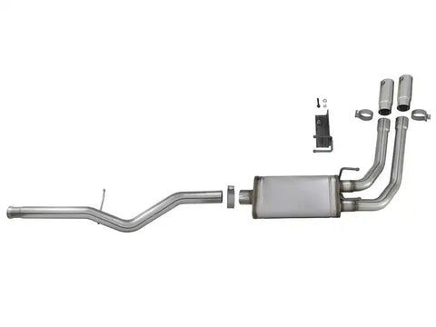 aFe 49-44098-P Rebel Series 3in-2.5in 409 SS Cat-Back Exhaust 09-18 GM Silverado/Sierra 1500 V6-4.3L / V8-4.6L