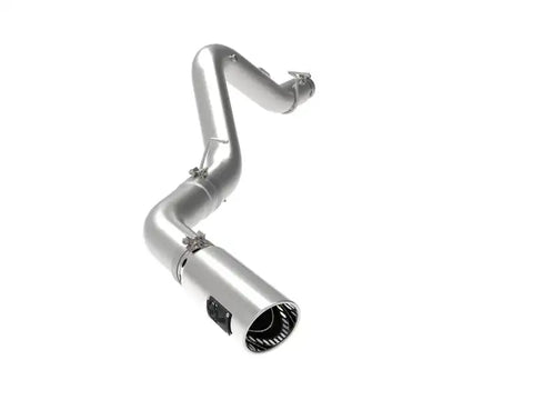 aFe 49-44125-P Large Bore-HD 5 IN 409 SS DPF-Back Exhaust System w/Polished Tip 20-21 GM Truck V8-6.6L