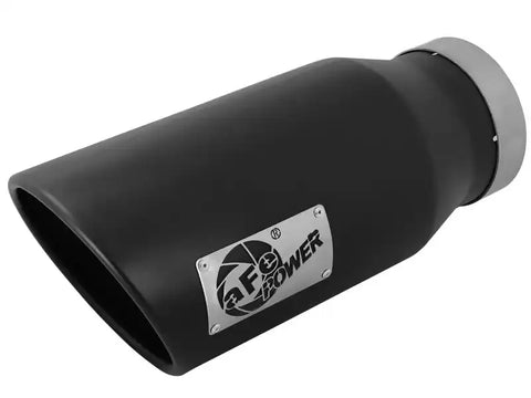 aFe 49t50702-b15 POWER MACH Force-Xp 5in 304 Stainless Steel Exhaust Tip x 7Out x15Lin Bolt-On Right-Blk