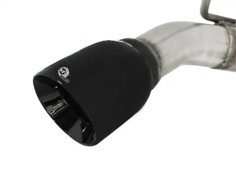 aFe 49-44042-B MACHForce XP Exhaust 2.5in Stainless Steel CB/10-13 Chevy Camaro V6-3.6L (td) (gloss blk tip)