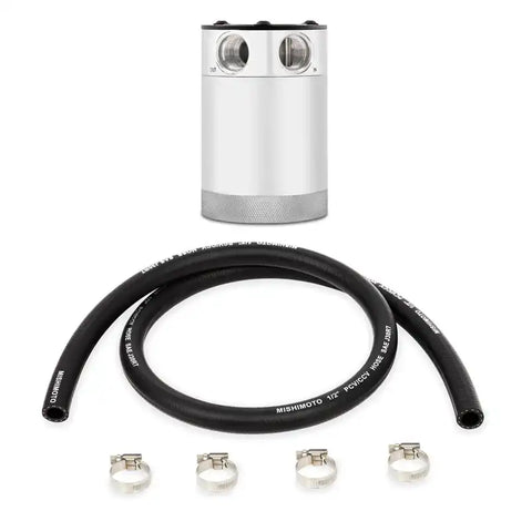 Mishimoto Assembled Universal 2-Port Catch Can Polished w/ Hose