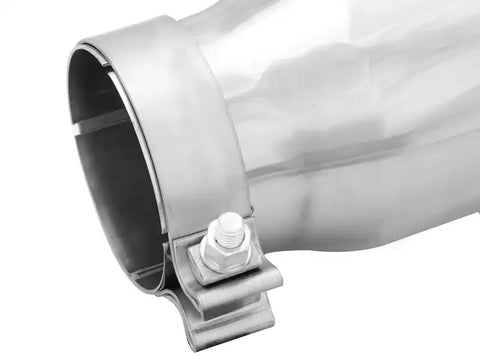 aFe 49T35456-P12 MACHForce-XP 304 Stainless Steel Polished Exhaust Tip 3.5in x 4.5in Out 12in L Clamp-On