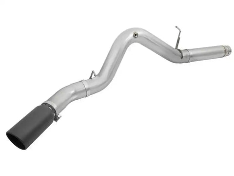aFe 49-04081-B Atlas Exhaust 5in DPF-Back Aluminized Steel w/ Black Tips 16-17 GM Diesel Truck V8-6.6L (td)