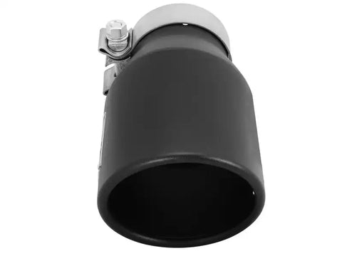 aFe 49T30451-B09 Power Gas Exhaust Tip Black- 3 in x 4.5 out 9 Long Bolt On (Black)