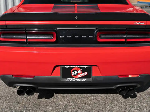 aFe 49-32067-B MACH Force-Xp 2-1/2in 304 SS Cat-Back Exhaust 15-21 Dodge Challenger V6-3.6L - Quad Black Tip