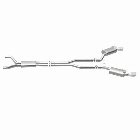 MagnaFlow Cat-Back Stainless Dual Split Rear Exit 4in Polished Tips 11-15 Chevy Camaro 3.6L V6