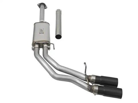aFe 49-43081-B Rebel Exhausts 3in SS Cat-Back 15-16 Ford F-150 EcoBoost V6 2.7/3.5L V8 5.0L w/ Black Tips