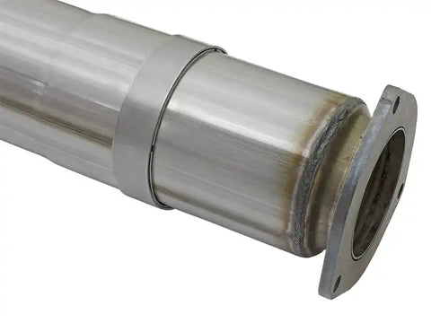 aFe 49-03090-P ATLAS 5in DPF-Back Alum Steel Exhaust System w/Polished Tip 2017 Ford Diesel Trucks V8-6.7L (td)