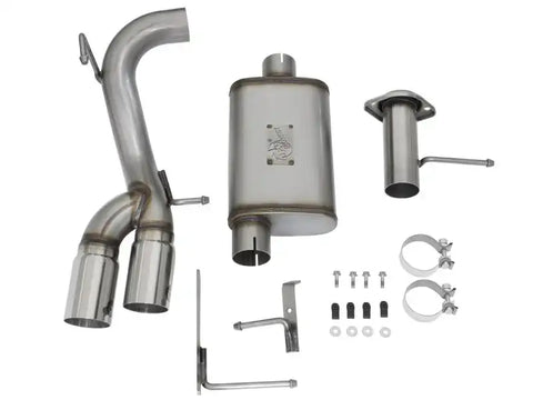 aFe 49-44061-P Rebel Series CB 3in Middle Side Exit SS Exht w/Polish Tips 15-17 Chevy Colorado / GMC Canyon