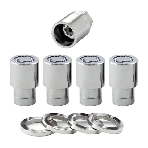McGard Wheel Lock Nut Set - 4pk. (Reg. Shank Seat) 1/2-20 / 13/16 Hex 1.38in. Length Chrome