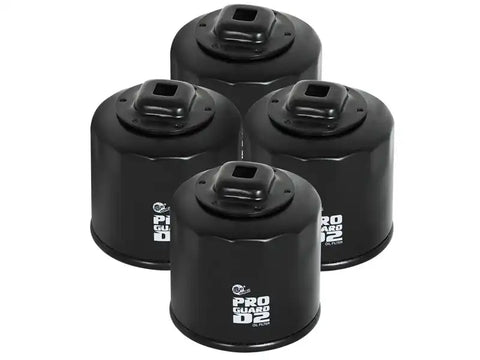 aFe 44-LF017-MB Pro GUARD D2 Oil Filter 02-17 Nissan Cars L4/ 04-17 Subaru H4 (4 Pack)