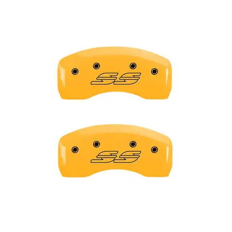 MGP 4 Caliper Covers Engraved Front & Rear Monte Carlo style/SS Black finish silver ch