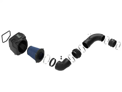 aFe 53-10005R Quantum Pro 5R Cold Air Intake System 08-10 GM/Chevy Duramax V8-6.6L LMM - Oiled