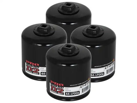 aFe 44-LF006-MB Pro GUARD D2 Oil Filter 74-08 Dodge Gas Truck V6 3.9L/V8 4.7L/5.7L/5.2L/5.9L/V10 8.3L/8.0L (4pk)