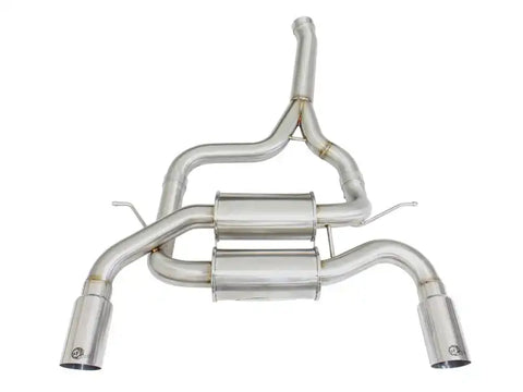 aFe 49-36325-P MACHForce XP SS-304 Polish Tip 2.5in Dia Axle Back Exhaust 12-15 BMW 335i (F30) 3.0L (t)