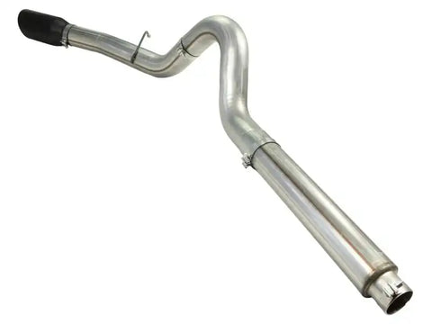 aFe 49-43054-B MACHForce XP 5in DPF-Back Stainless Steel Exh Sys, Black tip,Ford Diesel Trucks 08-10 V8-6.4L