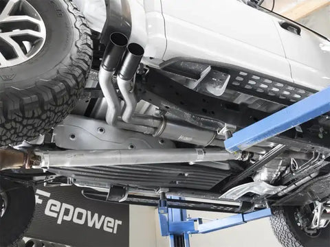 aFe 49-43091-B POWER Rebel Series 3in 409 SS Cat Back Exhaust w/ Black Tips 17 Ford F-150 Raptor V6-3.5L