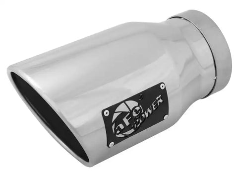 aFe 49T50702-P12 Diesel Exhaust Tip Bolt On Black 5in Inlet x 7in Outlet 12in - Right