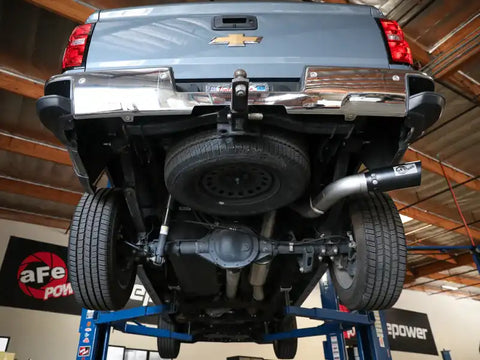 aFe 49-44116-B Apollo GT Series 4in 409SS Cat Back Exh System w/Blk Tip 14-18 GM Silverado/Sierra 1500 V8-6.2L