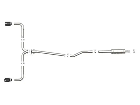 aFe 49-37015-B Takeda 2-1/2in 304 SS Cat-Back Exhaust w/ Black Tips 14-18 Mazda 3 L4 2.0L/2.5L