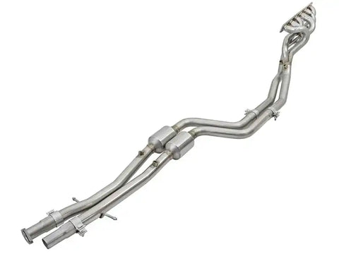 aFe 48-36316-YC Twisted Steel Long Tube Headers w/ Mid Pipes (Street) 96-99 BMW M3 L6-3.2L S52