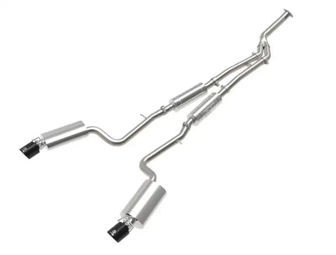 aFe 49-36059-B POWER Takeda 16-17 Lexus IS200t L4-2.0L (t) 2.5in-3in 304 SS CB Exhaust w/ Black Tips