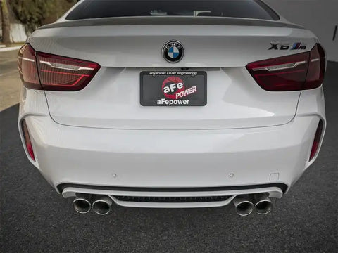 aFe 49-36342-P MACH Force-Xp 3.5in. 304 SS C/B Exhaust w/o Muffler 15-18 BMW X5 M V8-4.4L (tt) - Polished Tip