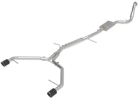 aFe 49-36420-C 17-19 Audi A4 (B9) MACH Force-Xp 3in to 2.5in 304 SS Cat-Back Exhaust System-Dual Carbon Tips
