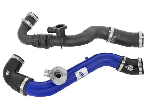 aFe 46-20254-L Bladerunner Intercoolers Tube - Blue Hot/Cold Side 15-16 Ford Mustang EcoBoost L4-2.3L (t)