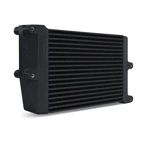 Mishimoto Heavy-Duty Oil Cooler - 10" Opposite-Side Outlets - Black