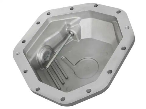 aFe 46-70350 Power Street Ser Rear Diff Cover Raw w/Mach Fin 2017 Ford Diesel Trucks V8-6.7L(td) Dana M275-14