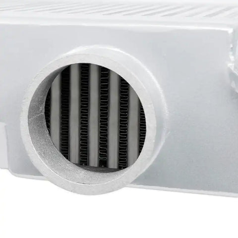 Mishimoto Subaru 08-15 WRX STi Top-Mount Intercooler Kit - Powder Coated Silver & Blue Hoses