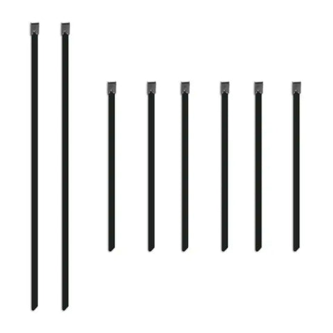 Mishimoto Set of Six 6in & Two 14in Stainless Steel Locking Ties