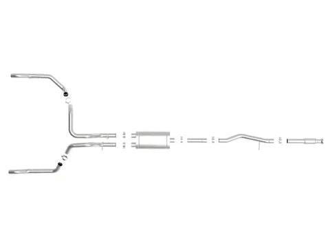 aFe 49-34103 Vulcan Series 3in 304SS Exhaust Cat-Back w/ OE Tips 2019 GM Silverado / Sierra 1500 V8-5.3L