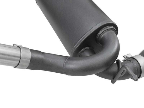 aFe 49-48062-B Rebel Series 2.5in 409 SS Cat-Back Exhaust w/ Black Tips 2007+ Jeep Wrangler (JK) V6 3.6L/3.8L