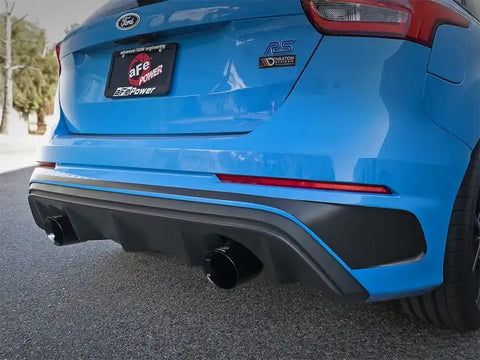 aFe 49-33104-B Takeda 3in 304 SS Axle-Back Exhaust System w/ Black Tip 16-18 Ford Focus RS 2.3L (t)