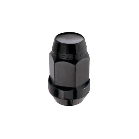 McGard Hex Lug Nut (Cone Seat Bulge Style) M12X1.5 / 3/4 1.45in. Length (4-Pack) - Black