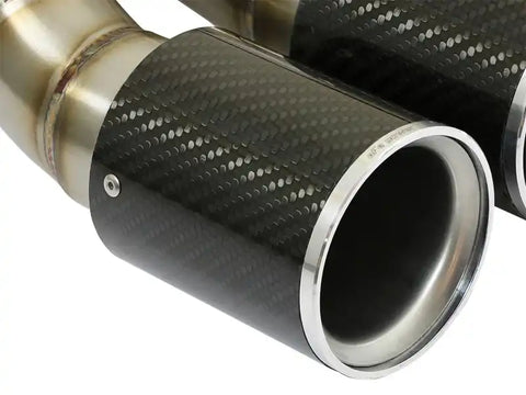 aFe 49C36413-C Power 13-14 Porsche Cayman S / Boxster Carbon Fiber Exhaust Tip Upgrade