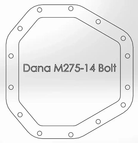 aFe 46-70350 Power Street Ser Rear Diff Cover Raw w/Mach Fin 2017 Ford Diesel Trucks V8-6.7L(td) Dana M275-14