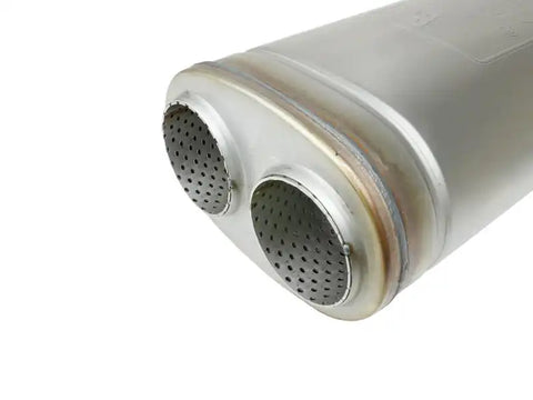 aFe 49M00055 MACH Force-Xp 409 SS Muffler 3in Dual Inlet/Dual Outlet 5in H x 8in W 18in L - Oval Body
